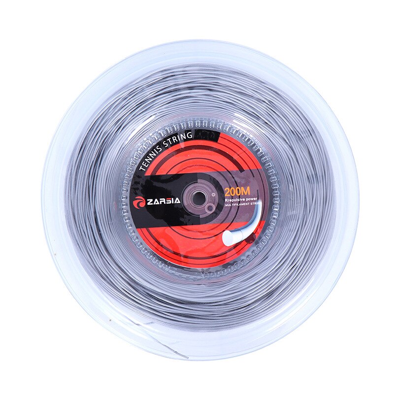 ZARSIA-Cuerda de tenis de nailon, 16G/1,35mm, 200m: Grey