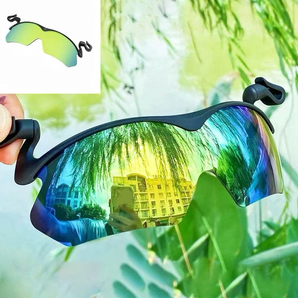 Adjustable Clip Cap Sports Sunglasses Flip-Up Cover UV Protection Polarized Sunglasses Clip On Hat Cycling Goggles