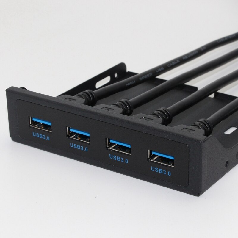USB 3.0 Front Panel 4.7 inch 4 Port Floppy Bay Expansion Board Front Panel Extension