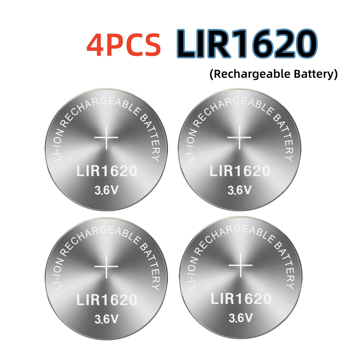 1-10 sztuk LIR1620 1620 3.6V akumulator ładowanie 1620 może zastąpić baterie guzikowe CR1620: BIAŁY