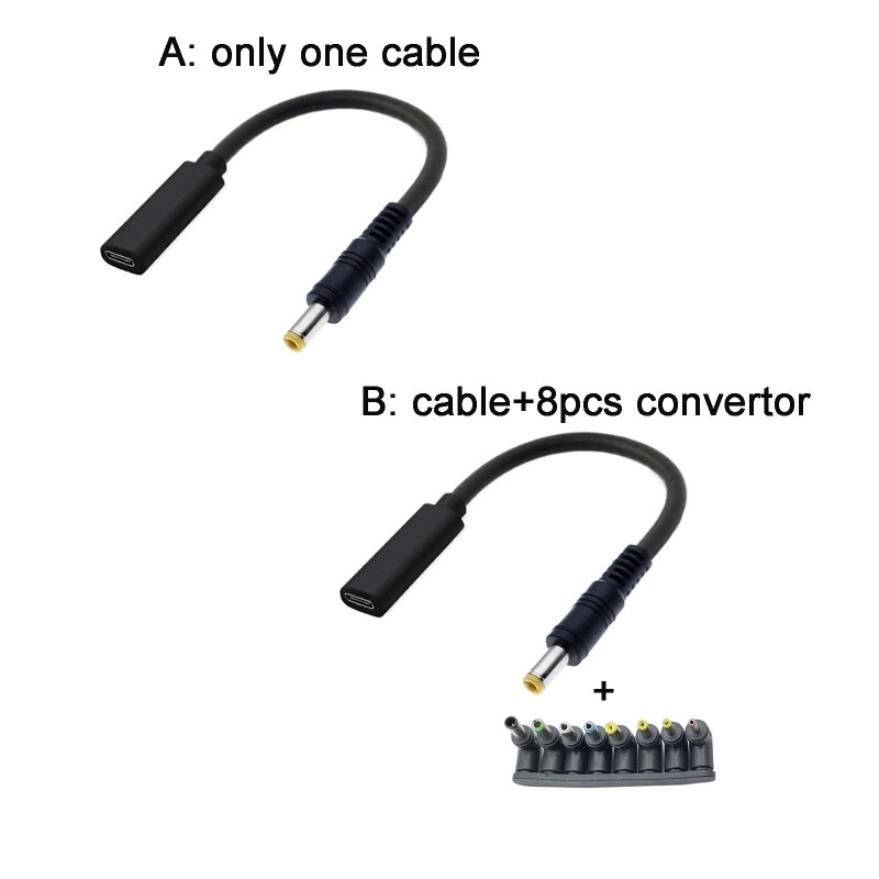 Robustes usb-c/type-c pd  to 12v wlan-router-stromkabel 3.5/4.0/4.8/5.5/6.3/6.4mm mehrzweck-type-c-stromkabel