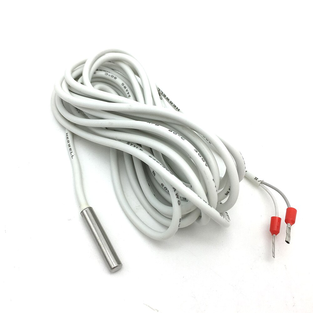 3 meters White Metal Sensor Probe for Temperature Controller Room Thermostat