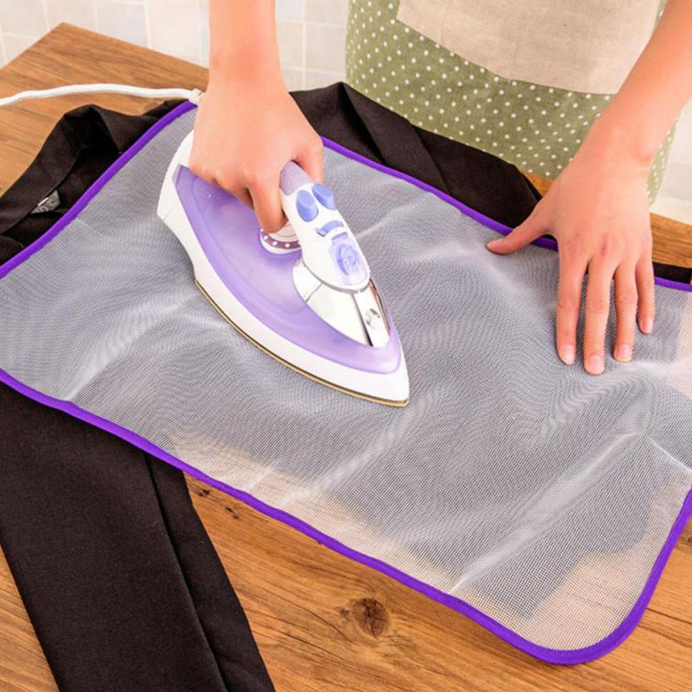 Alfombrilla para tabla de planchar de uso doméstico, alfombrilla para planchar de malla para planchar, protege tu plancha de planchar de Cremalleras y broches