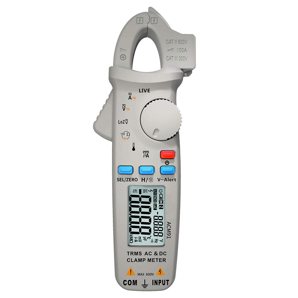 ACM91 Digital Multimeter Digital Multi Tester Voltmeter Ammeter Ohmmeter AC/DC Ohm Volt Amp And Diode Voltage Tester Meter: Grey