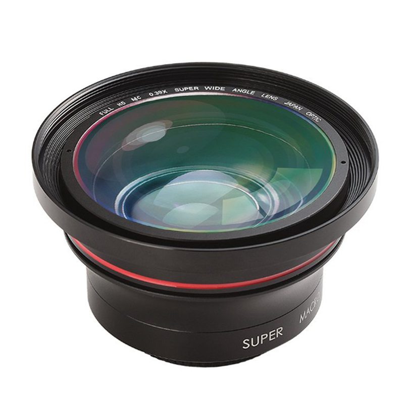 ORDRO Camera Lens HD 0.39X Super Wide Angle Lens for Camcorder Video Recording (FS-1)