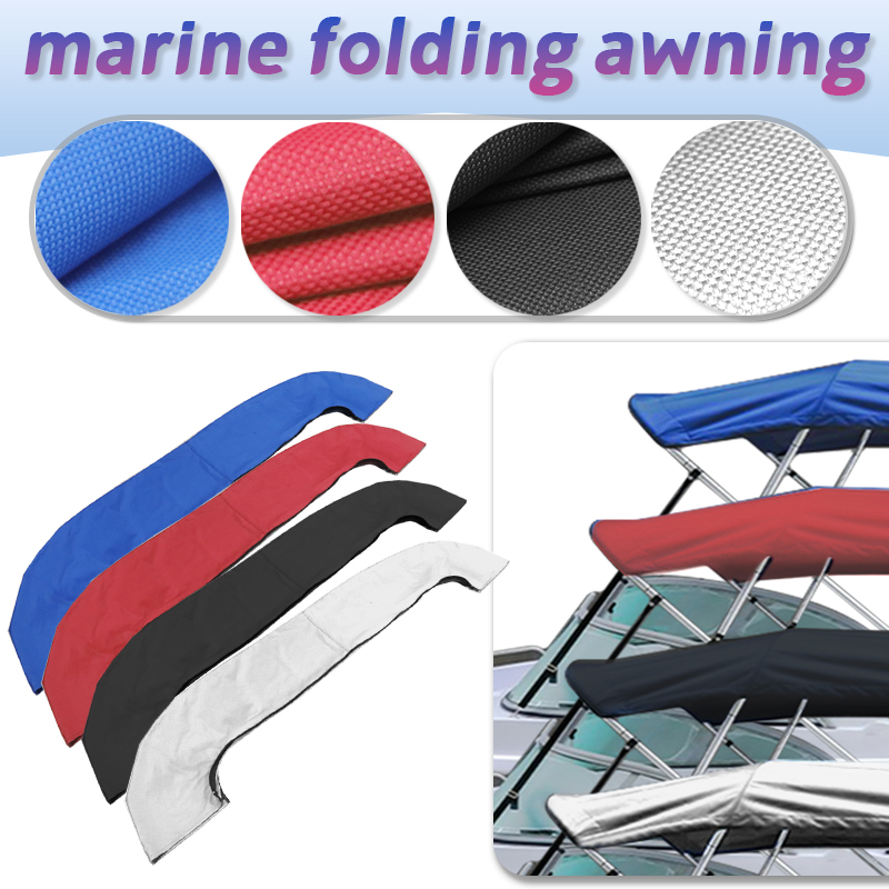 3-BOGEN-Bimini-Stiefelüberzug oben, 600D, wasserdicht, UV-Schutz, Bootsabdeckung, ohne Rahmen, staubdichte Marine-Abdeckung, Bootszubehör