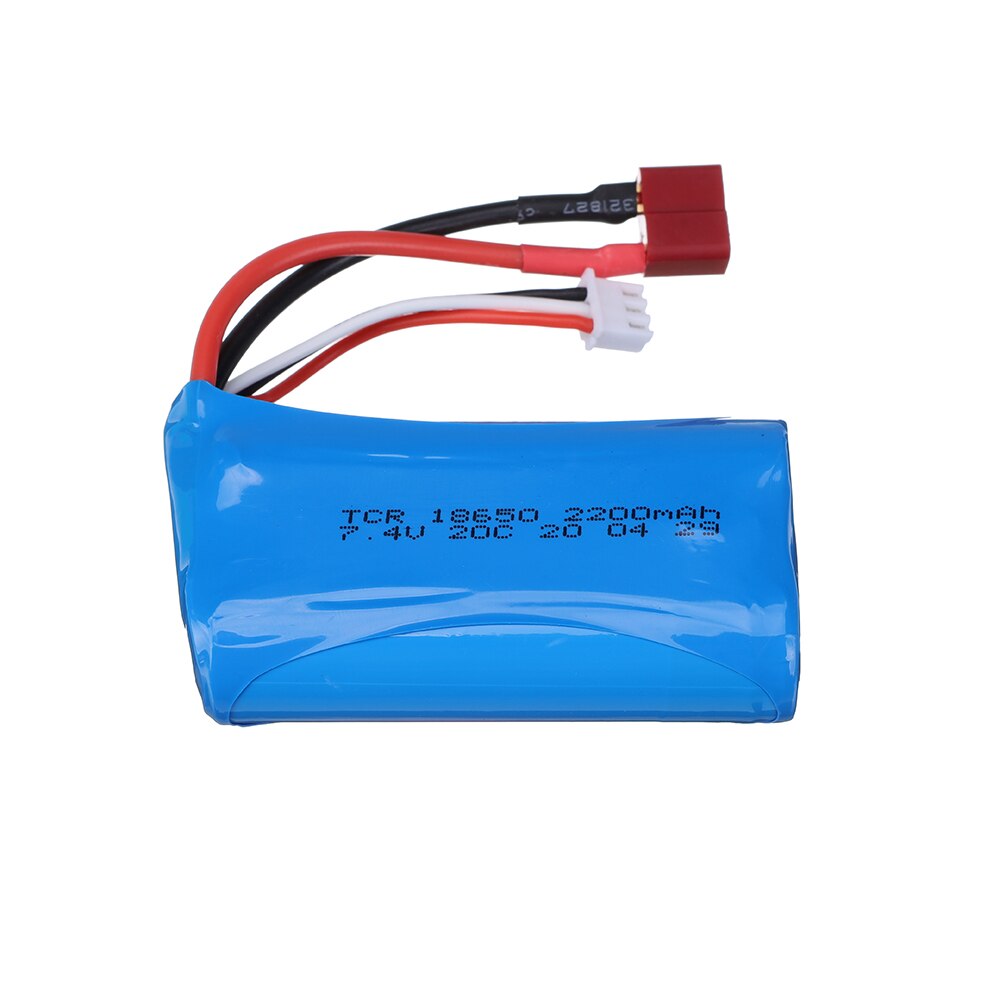 7.4V 2200mAh 18650 Lipo Batery for remote control helicopter toys parts 7.4 V 2200 mAH Lipo battery T Plug RC model