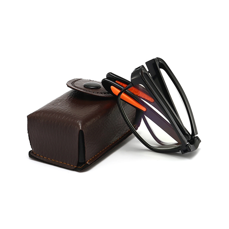 Occhiali da lettura pieghevoli anti blu luce accorto Ingrandisci presbiopia occhiali con custodia diottrie 1.0 1.5 2.0 2.5 3.0 3.5 4.0