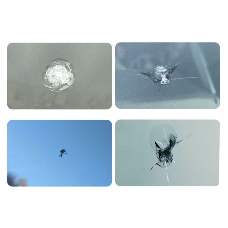Windshield Repair Kit Quick Fix DIY Car Wind Glass Bullseye Rock Chip Crack Star 77HF