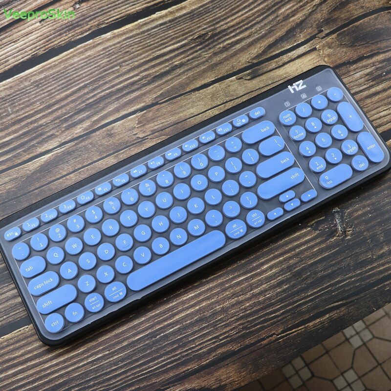 Silicone Laptop Keyboard Cover For Logitech K780 Multi-Device Wireless Keyboard K 780 Skin Protector: Blue