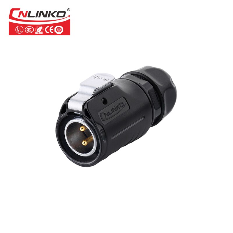 Cnlinko Fabriek Stekkers Sockets Power Connector IP67 Waterdicht 2 Pin Connector Voor Zonnestelsel