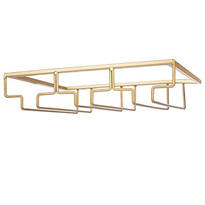 JFBL gorący 3 rzędy stojak na kieliszki robić wina strąk szafką Stemware uchwyt żelazko kieliszek robić wina organizator etui na okulary wieszak na bar kuchnia: Default Title