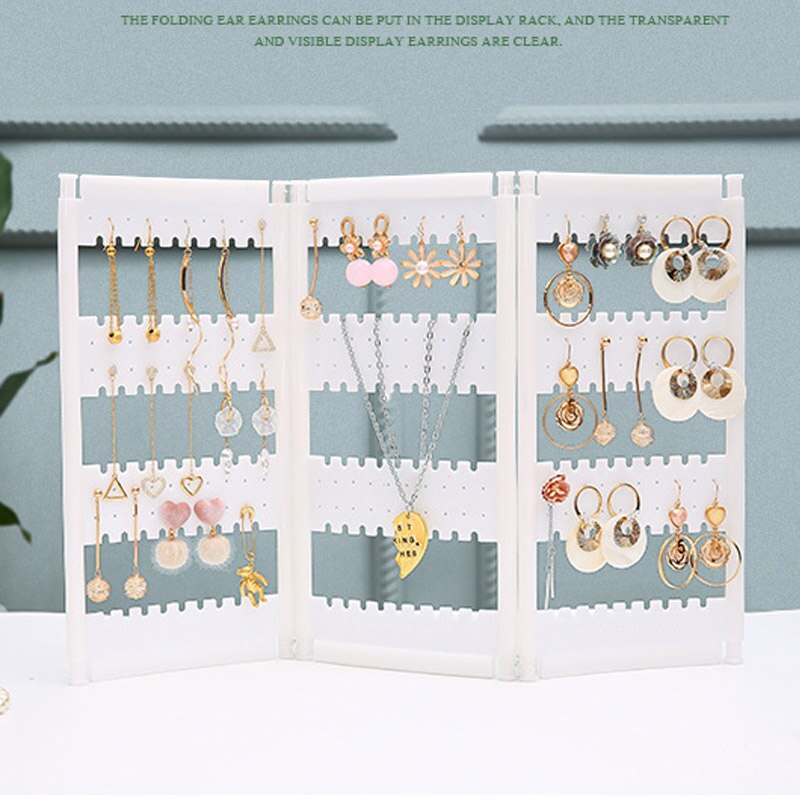 Acrylic Jewelry Organizer - 28cm Height - 13.8cm Width - Necklaces Earrings Display Rack
