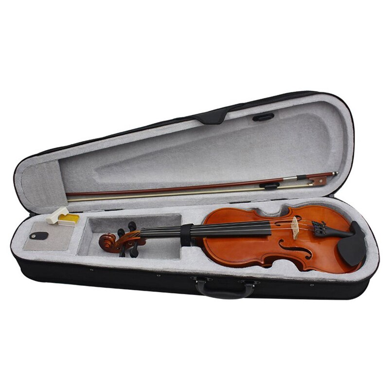 IRIN Akoestische Viool 4/4 3/4 1/4 1/8 1/2 Grootte Massief Houten Sparren Flame Maple Fineer Viool Fiddle Met Case Rosin sets Viool 4/4