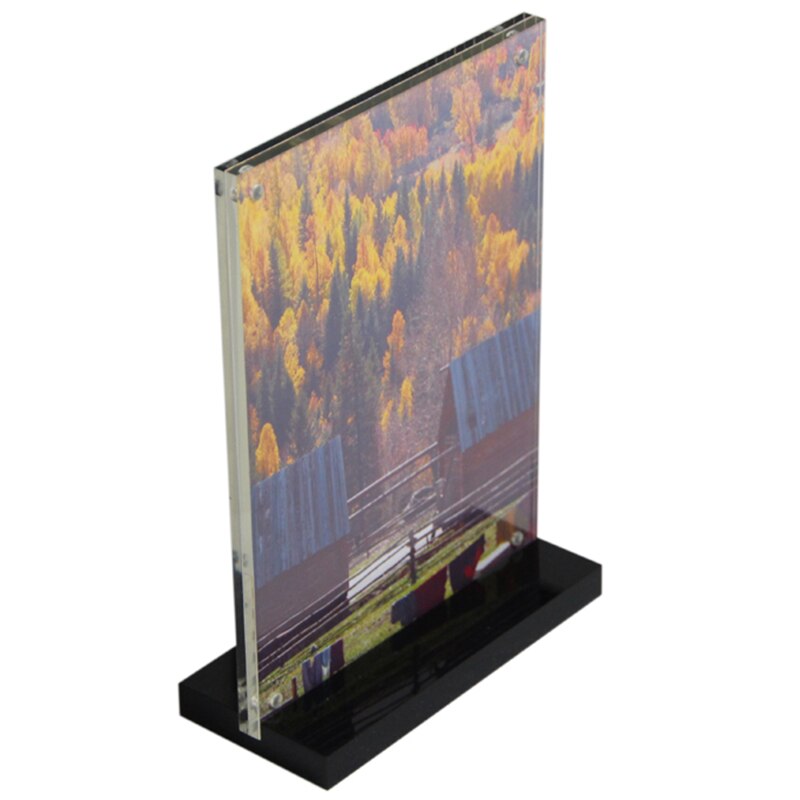 A4 210 x 297mm Acrylic Magnetic Sign Stand Display Stand Poster Paper Photo Paper Menu Advertising Display Stand