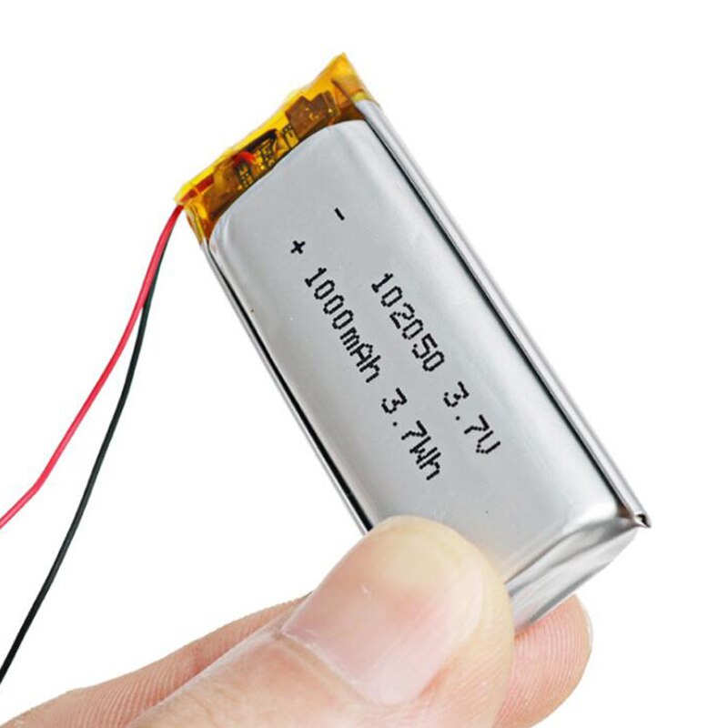 3,7 V 1000mAh 102050 Lithium-Polymer Li-Po li ionen Akku Für MP3 MP4 MP5 GPS DVD Tablette Bluetooth kamera Lipo zelle