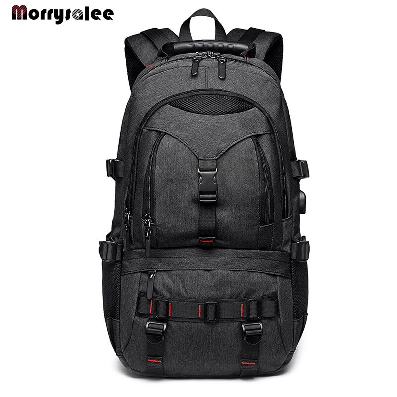 Stylish Travel Large Capacity Backpack Male Luggage Shoulder Bag Computer Backpacks Men Functional Versatile Bags Waterproof: Dark gray