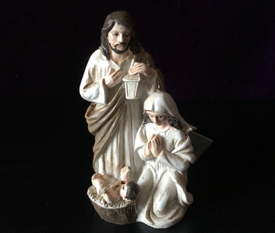 High-End Boutique St. Joseph 'S Little Jezus Heilige Familie Drie Sculpturen Als Thuis Auto Opknoping Ornamenten Te Beschermen vrede