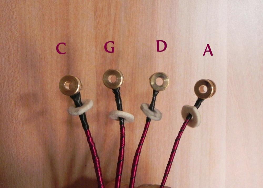 1 set fijne contrabas snaren voor 3/4-4/4 # vt -008