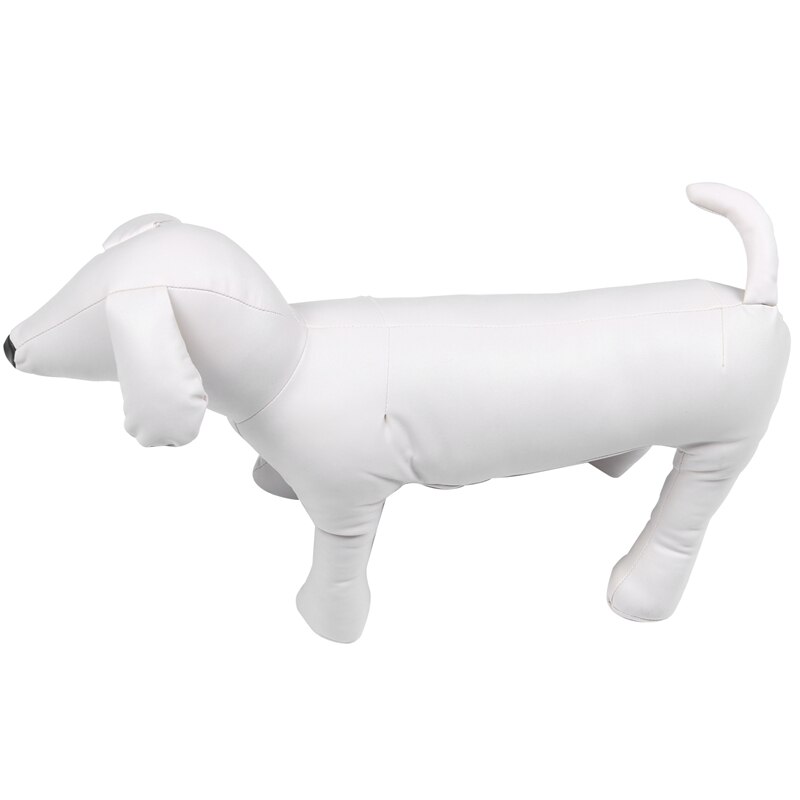Maniquís de perro de cuero, posición de pie, modelos de perro, juguetes, tienda de animales, exhibición, maniquí: Negro