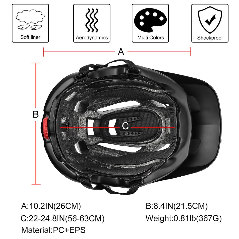 WEST BIKING Bicycle Helmet Trail XC MTB All-terrain Bike Helmet OFF-ROAD Casco Ciclismo Bicicleta Mountain Bike Cycling Helmet