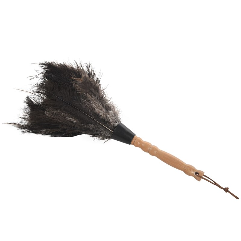 Antystatyczna strusie pióra szczotka robić futra prochowiec urządzenia robić oczyszczania kurzu drewniana rączka