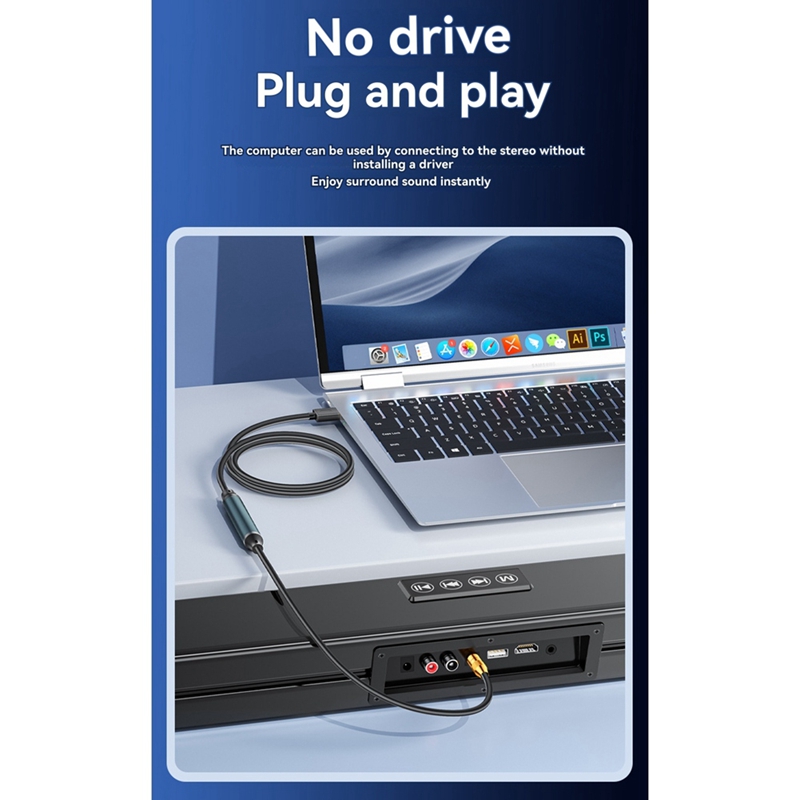 Adaptateur Audio USB vers optique, câble USB vers optique, convertisseur Audio USB vers optique, adaptateur de Port USB A vers SPDIF