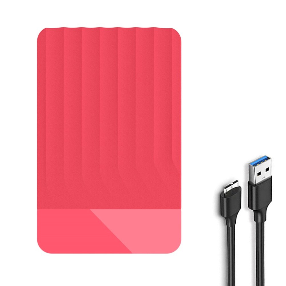 USB 3,0 2,5 zoll SATA Externe Gehäbenutzen Silikon Schutz Festplatte Festplatte Kasten: rot