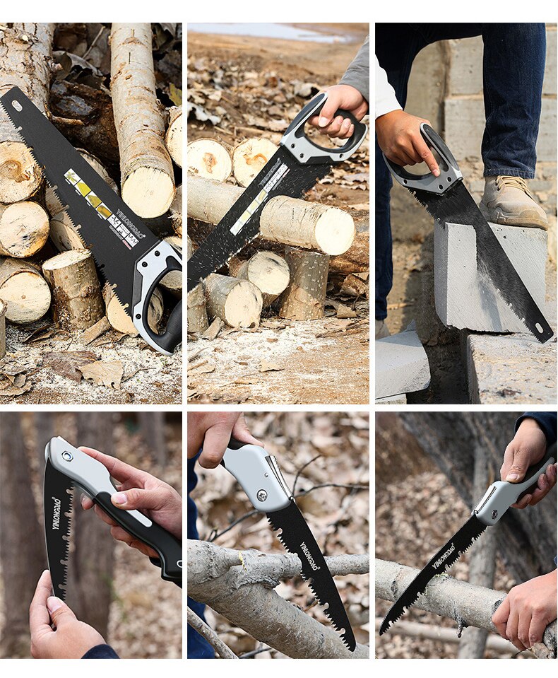 Heavy Duty Extra Long Blade Hand Saw For Wood Camping, Dry Wood Pruning Saw With Hard Teeth
