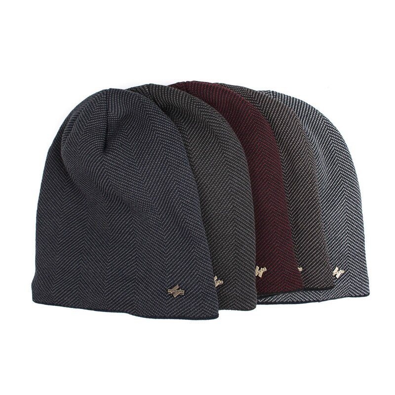 Merkki skullies pipot miesten neulottu hattu talvihatut miehille naisten lippalakit talvi pipo hattu gorro paksu lämmin konepelti miesten talvilakki