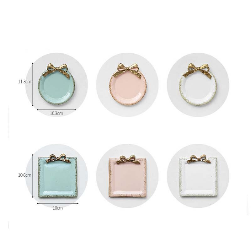 Nis retro hars opberglade snoepkleurige sieraden strik ketting dessert opbergbord thuiskantoor desktop decoratie mini lade