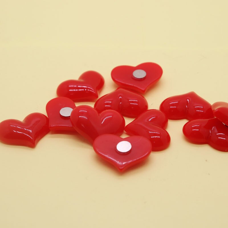 Magneet Sticker Rond Rood Magneet 8 Stuks Rood Hart Vorm Resion Stereo Decor... – Vicedeal