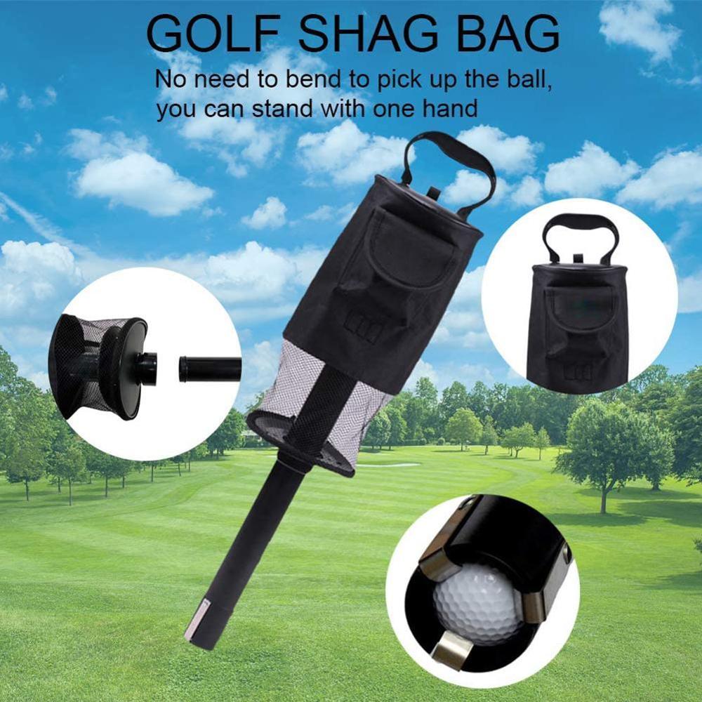 Golfbal Pick Up Shag Tas Houder Met Plastic Buis Retriever Picker Grabber Golf Picking Buis