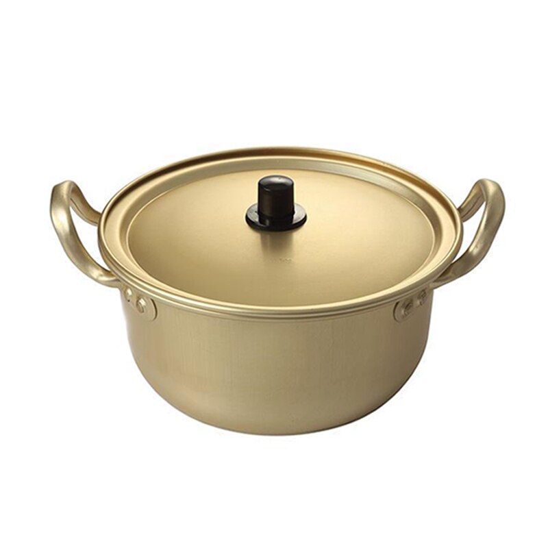 Chic Gold Soup Pot Aluminum alloy Non-stick Milk Pot Stockpot Cooker Salad Noodle Bowl Kitchen Cooking Tools 1PC cookware set: 20cm