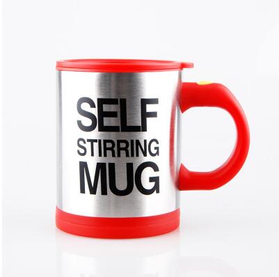400ml automatische zelfroerende mok koffiemelkmengbeker roestvrijstalen thermische beker elektrische luie dubbel geïsoleerde slimme beker: Rood