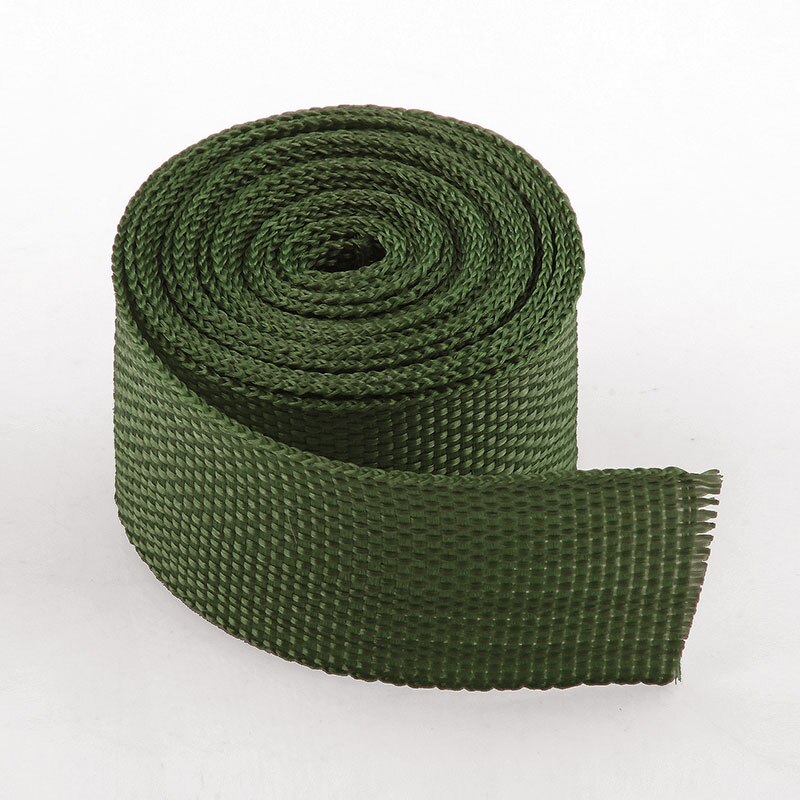 Sangles en PP fines pour sac à dos, 70 Yards/Lot, 23mm, ruban d&#39;emballage pour animal de compagnie, 15 couleurs, noir, blanc, rouge, bleu, vert, jaune, violet: 32 Army green 23mm