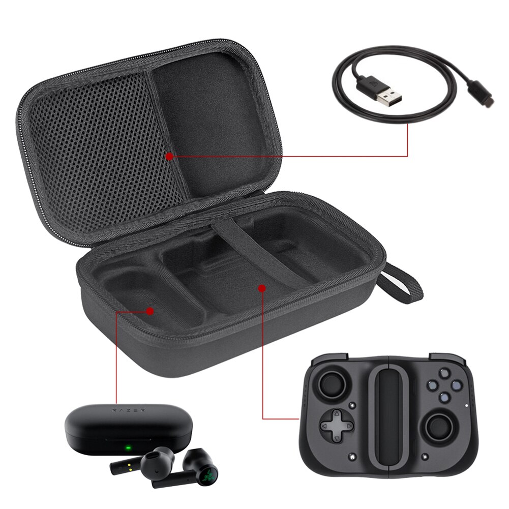 Waterdichte Eva Opbergtas Voor Razer Kishi Mobiele Game Controller Reizen Handheld Draagbare Draagtas Gamer Game Accessoires
