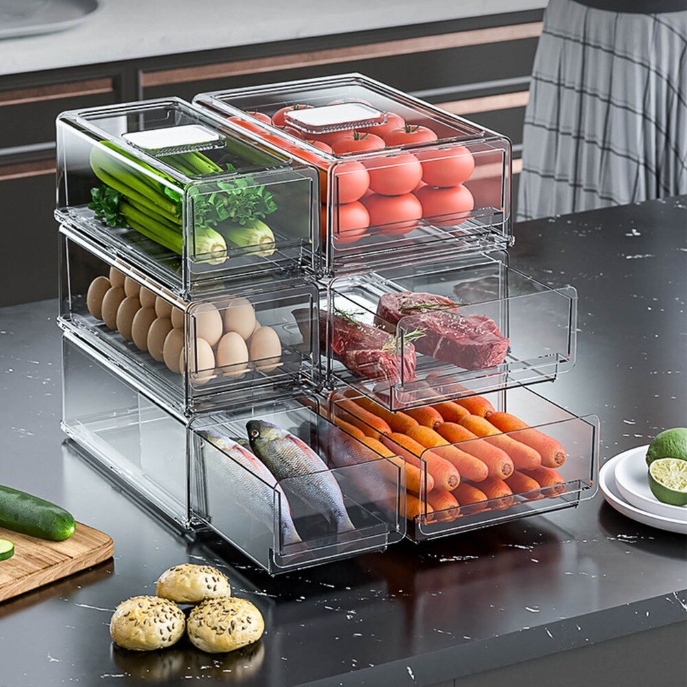Schublade Kühlschrank Lager Kasten Stackable Kü... – Grandado