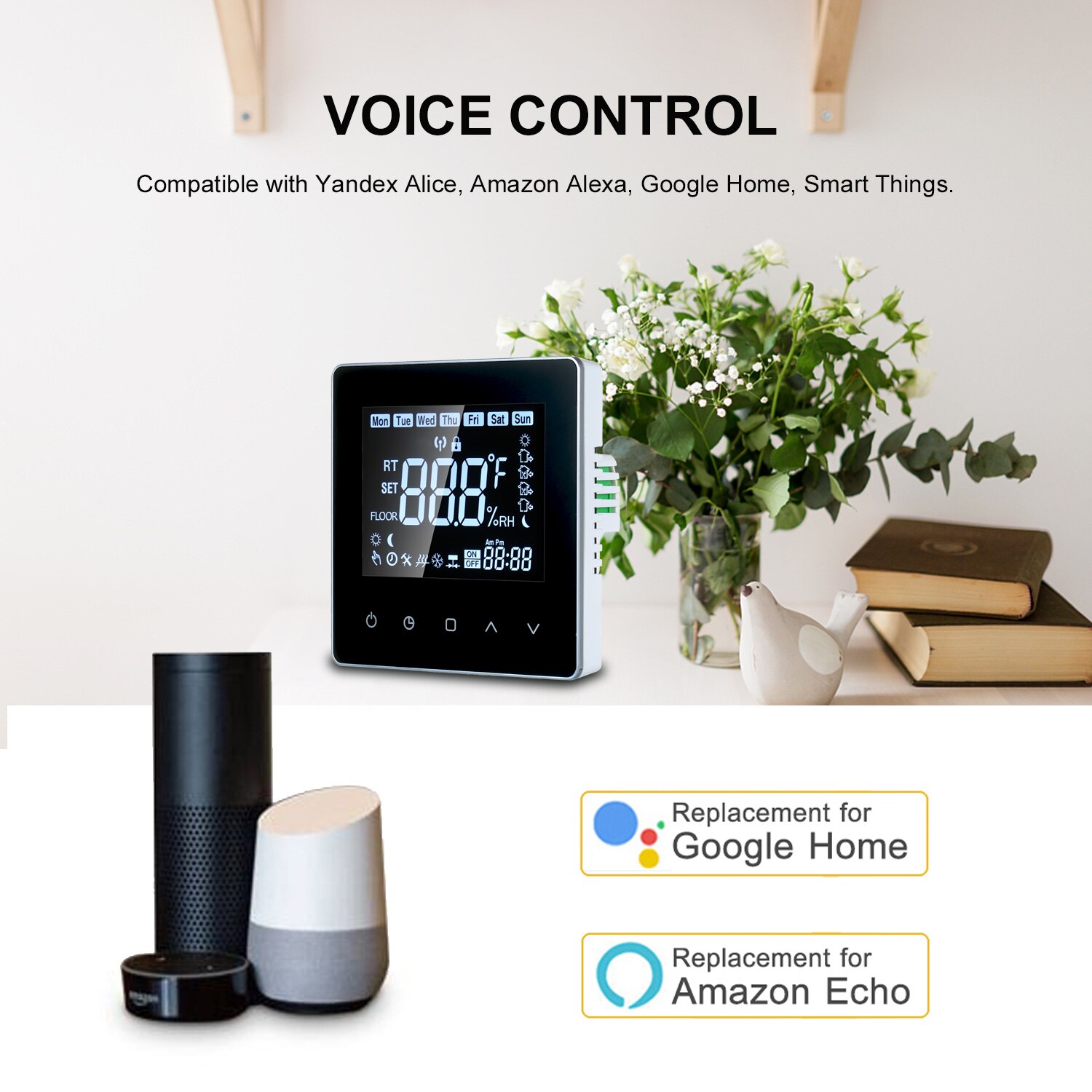 Slimme Thermostaat Lcd Touch-Screen Programmeerbare Thermostaat Met Water Verwarming 3A Digitale Temperatuur Controller Voor Thuis