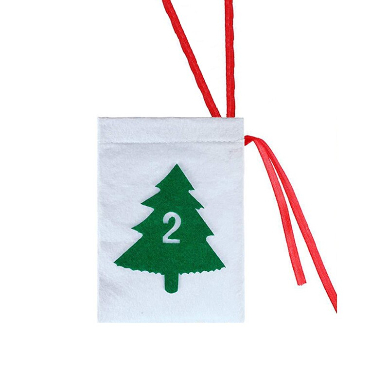 2019 natal advento calendário 11x16cm presente saco diy feltro contagem regressiva calendário guirlanda data 1-24 1-31 ano novo natal decoração de natal