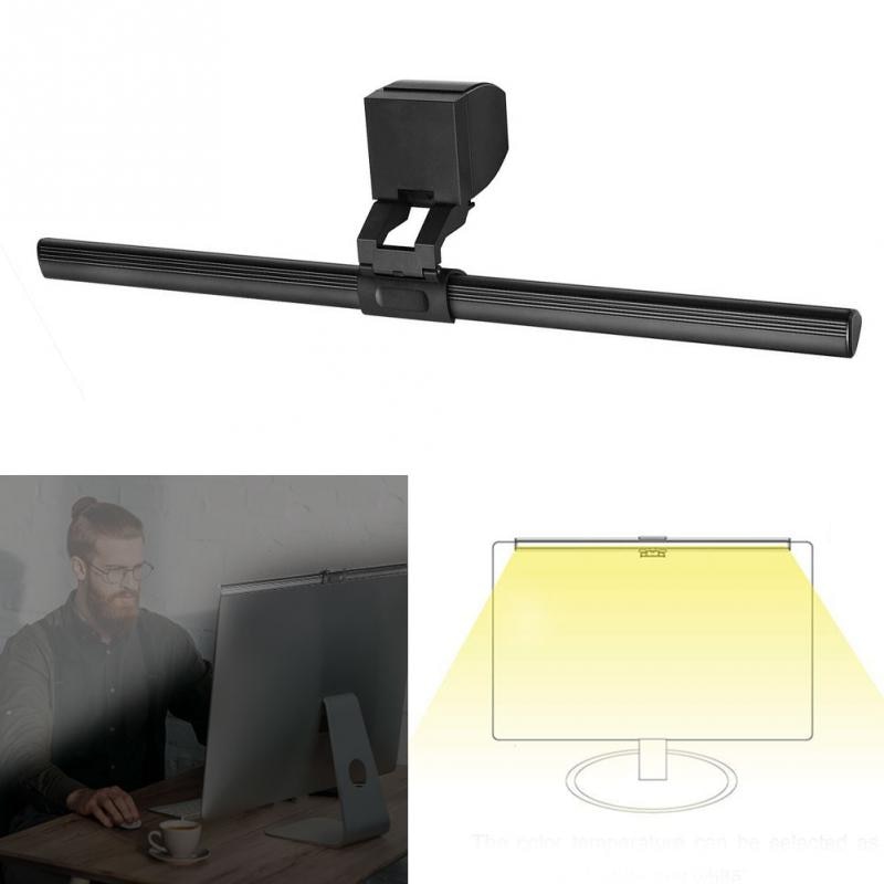 Dimmbare LED Schreibtisch Lampe Augenschutz USB angetrieben 5V Computer Bildschirm 5W Büro Lesen Lampe Nicht Flackern Aluminium licht Bar