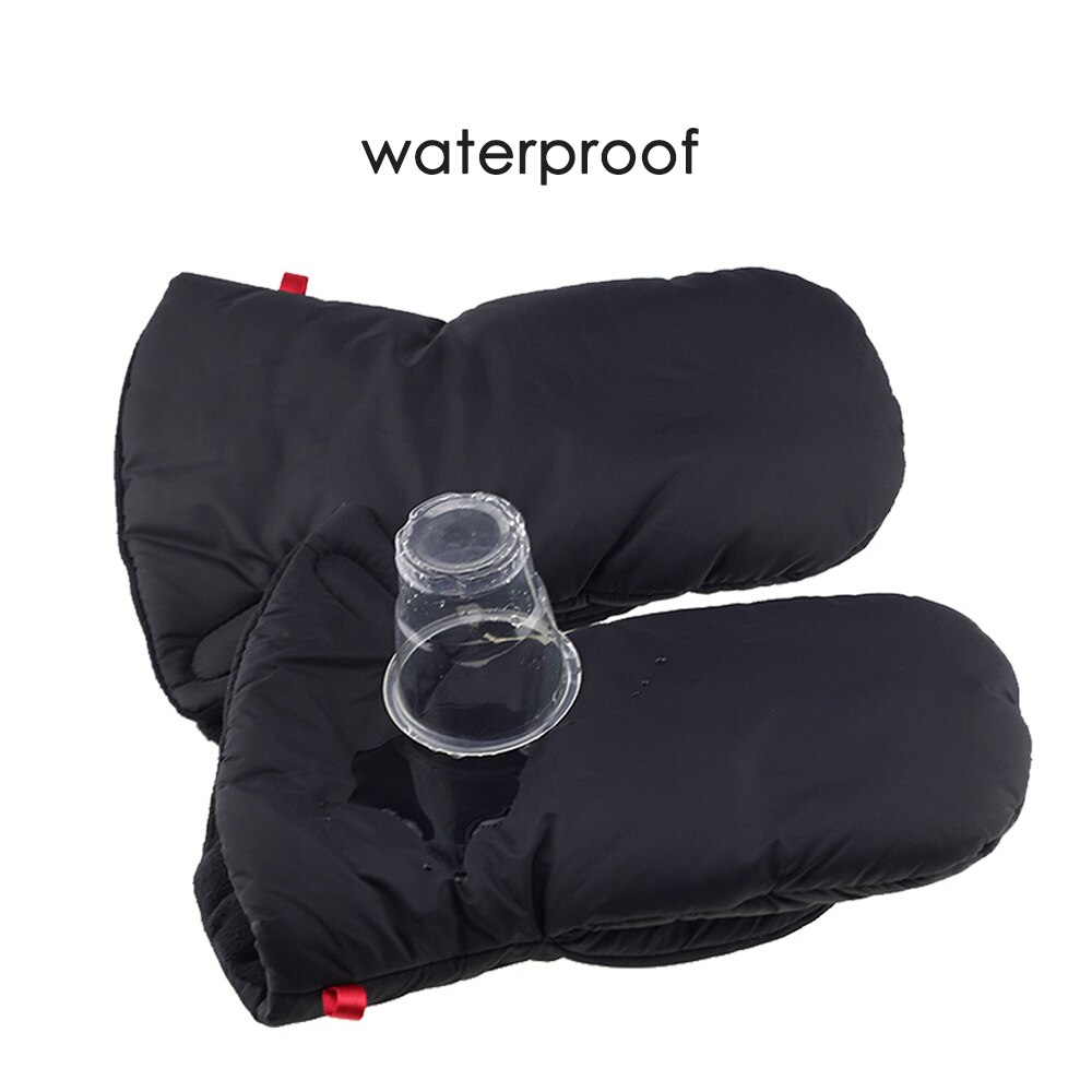 Guantes de invierno para cochecito de bebé, manoplas de mano, accesorios para cochecito de bebé, cubierta de mano impermeable para silla de paseo, manoplas de piel, gancho de bolsillo para teléfono