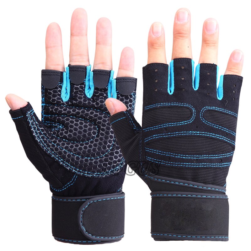 Half Vinger Gym Handschoenen Outdoor Sport Fitness Handschoenen Unisex Guantes Zwart Ademend Gewicht Lifiting 4 Kleuren