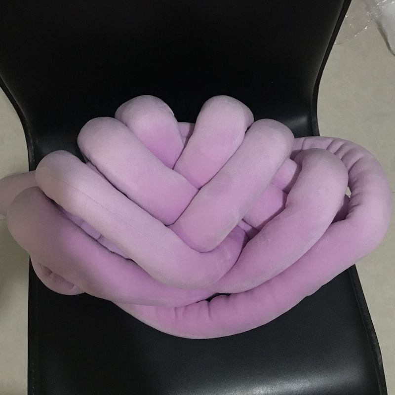 1kg 5-6cm diameter tykt super tykt tykt garn håndstrik hæklet blødt stort bomulds-diy-arm strikkegarn til babyseng flæse: Lilla lyserød