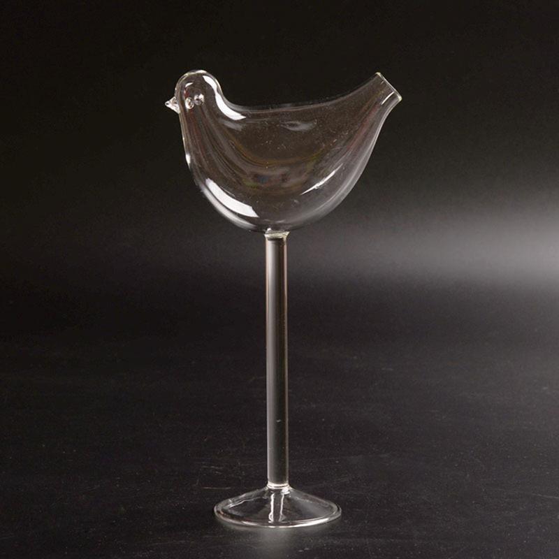 Verre Transparent en forme d'oiseau léger et Durable, 1 pièce, pour Cocktail, vin, Champagne, vin rouge, gobelet en verre, Bar, fête à domicile