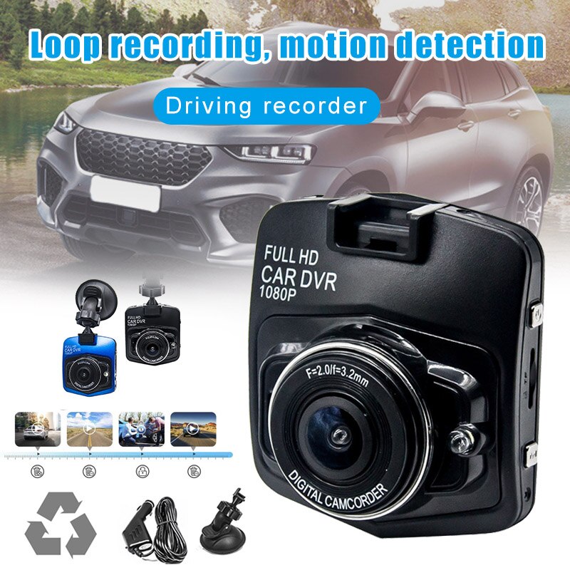 Car Driving Recorder High Definition DVR 1080p Wide Angle Camera Night Vision Motion Detection LHB99