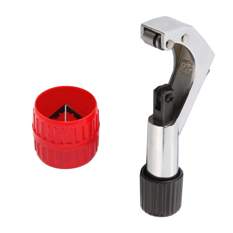 Buissnijder binnen-buitenruimerset voor 1/4 to 1-5/8 inch buis met ontbraamgereedschap voor koper en pvc