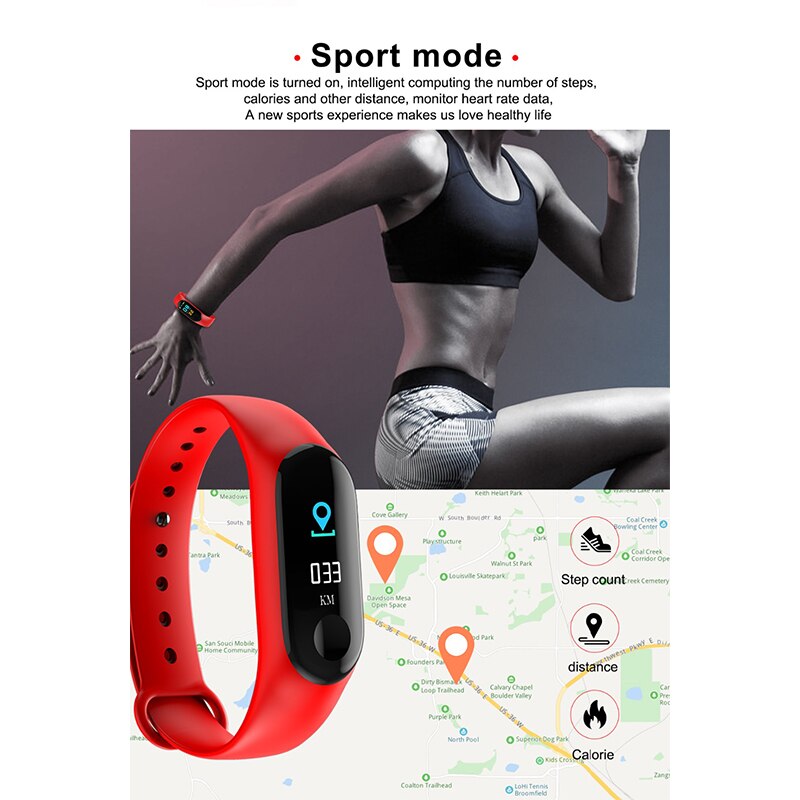 Montre Connectée Sport Fitness 2022 - Étanche - Bracelet Bleu - Compatible Android Et IOS