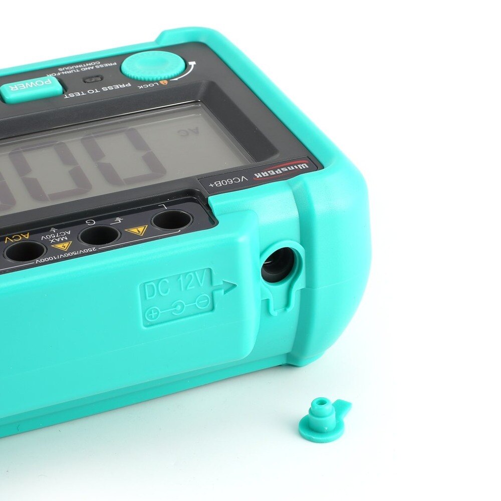 VC60B + 1000V Digitale Auto Range Isolatieweerstand Meter Tester Megohmmeter Megger Hoogspanning Led Indicatie 1999 Counts