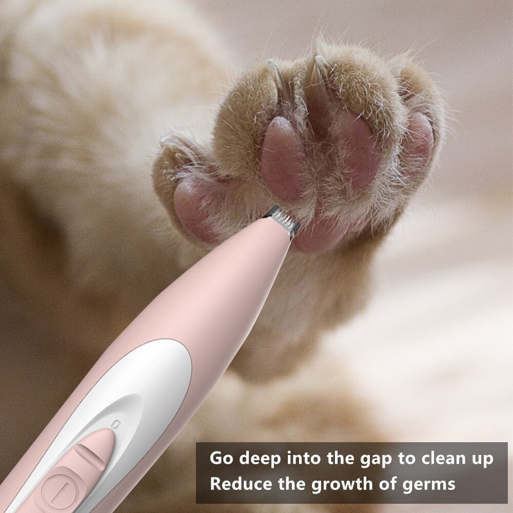 Kæledyr fodhår trimmer elektrisk kæledyr øre hårklipper til hunde katte mini bærbar klippemaskine hundplejeværktøj intet batteri